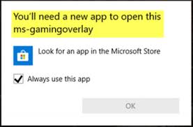 Choose your browser and then reset all the items to that program. You Ll Need A New App To Open This Ms Gamingoverlay Error On Window 10