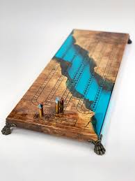 Epoxy River Cribbage Board Using Hapco Resins Hapco Inc