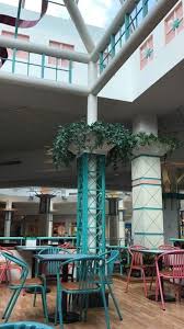 The mall is a x or + shaped with a center and four wings that go outward with stores on. Westmoreland Mall In Greensburg Pa Immaculate 80 S Food Court In The Softest Tones Natural Light Cascades Deadmalls Vintage Mall Dead Malls Architecture