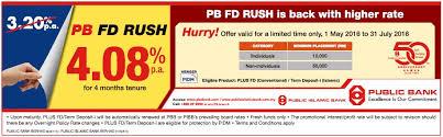 Know about fixed deposit & fd account. Public Bank Fd Rush