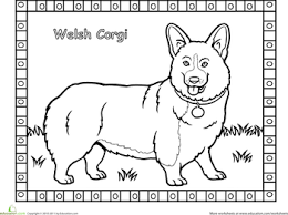 Gesgolden doodle mini coloring pages : Corgi Coloring Page Corgi Doodle Cat Coloring Book Corgi Dog Breed