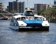 Looking up river from the South Bank ferry stop. - Picture ...