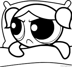 Time to sleep coloring page. Powerpuff Girls Coloring Pages Coloringall