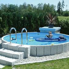 Rundbecken 0 90 M Tief Folie 0 6 Mm Blau Pooldecoration Poolimgartenideen Rundbecken 0 90 M Tief Folie 0 6 Mm B Round Pool Swimming Pools Backyard Cool Pools