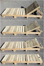 This Wood Pallet Sun Lounger Is A Simple But The Most Attractive Wood Pallets Pr Diy Projects Outdoor Furniture Pallet Furniture Plans Pallet Furniture Outdoor