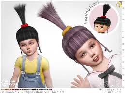 See more ideas about sims 4 children, sims 4, sims. Sims 4 Agnes Hairstyle Toddler By Darknightt Best Sims Mods