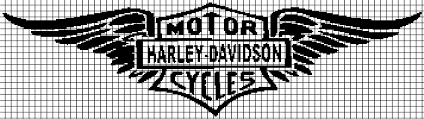 Falcon embroidery has brought this harley davidson embroidery logo download free. Harley Davidson Motorcycles Chart Graph And Row By Row Written Instructions Yarnloveaffair Com