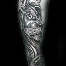 Black And White Lion Tattoo Realistic Top 63 Lion Sleeve Tattoo Ideas 2020 Inspiration Guide Tattoo Designs Men Lion Sleeve Sleeve Tattoos