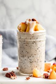 My skinny overnight oats recipe. Collagen Peaches And Cream Overnight Oats High Protein Abra S Kitchen