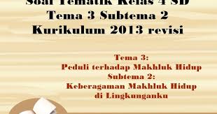Maybe you would like to learn more about one of these? Soal Tematik Kelas 4 Sd Tema 3 Subtema 2