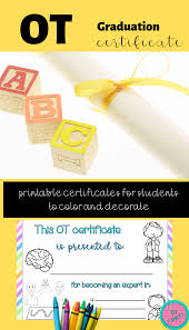 End Of Year Ot Certificate No Prep Fine Motor Activities For Kids Visual Perceptual Activities Prewriting Skills
