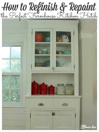 20 gray kitchen cabinets we're loving 20 photos. How To Paint The Perfect Vintage Farmhouse Kitchen Hutch Lehman Lane