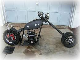 Old Minibike Choppers Wally S Speed Shop Making A Mini Bike Chopper Mini Bike Mini Motorbike Chopper Bike
