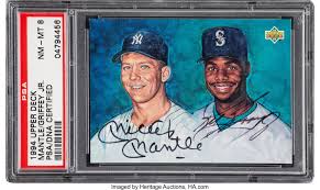 Maybe you would like to learn more about one of these? 1994 Upper Deck Signed Mickey Mantle Ken Griffey Jr Psa Nm Mt 8 Lot 80691 Heritage Auctions