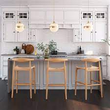 Hans Wegner Elbow Bar Counter Stool Counter Stools Small Kitchen Bar Kitchen Design