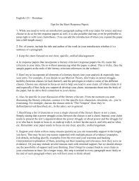How to write a response essay. English 123 Tips For Writing Response Essays