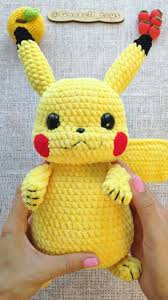 The perfect pattern for kids, girls will love to have a crochet doll; Pikachu Crochet Pattern Detective Pikachu Amigurumi Pdf Pattern Pokemon Crochet Pattern Plush Pokemon Pikachu Pokemon Crochet Pattern Crochet Pokemon Pikachu Crochet