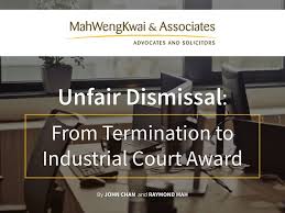 The employment act is applicable to lower income group, however its provisions and regulations could be regarded as the minimum. Unfair Dismissal From Termination To Industrial Court Award