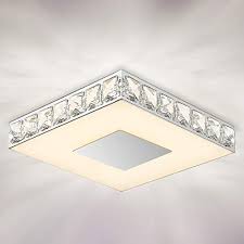 It has a metal shade with an aluminum finish, which helps disperse the light looking for a stylish flush mount ceiling light fixture for your home? Buy Galtlap Modern Led Chandelier Flush Mount Crystal Lighting 14 18w Round Ceiling Crystal Lamp For Bedrooms Dinning Rooms Hallway Warm Online In Indonesia B083frkkpv