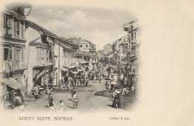 India Street Scene Mumbai Bombay Circa ...
