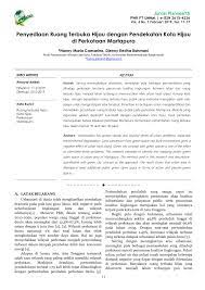 Jenis ruang terbuka hijau pdf. Pdf Penyediaan Ruang Terbuka Hijau Dengan Pendekatan Kota Hijau Pada Perkotaan Martapura