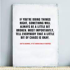 quoteoftheday do you think a little bit of chaos is okay in the workplace work success startup business quotes inspirational quotes me quotes quotes