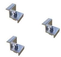 Aluminum solar end clamps for frame solar panel mounting