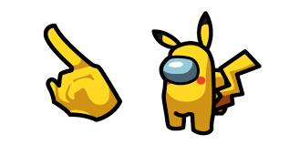 Among Us Yellow Character In Pikachu Outfit Cursor Custom Cursor In 2021 Pikachu Electric Pokemon Pokemon