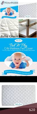 Julia Graceorganic Pack N Play Crib Mattress Cover Julia Grace Organic Pack N Play Crib Mattress Cover In 2020 Pack And Play Crib Crib Mattress Cover Mattress Covers