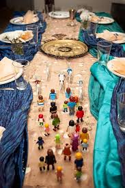 Seder Tablescape What A Creative Idea Israel Going Through The Red Sea Passover Passover Feast Passover Dinner