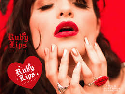 Canva Ruby Lips Logo DIY Template