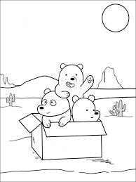 We Bare Bears Coloring 5 Bear Coloring Pages Bear Drawing Coloring Books