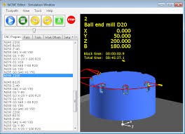 Tkcnc Editor Simulation Window Cnc Programming Cnc Programmer Screenshots