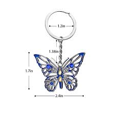 In the market for a new car? Aoneky Metal Butterfly Girls Keychain Nice Animal Keychain For Children Womens Bags Decorations Mens Car Key Chain Ring Office Products Office School Supplies