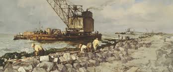 Na vijf jaar hard werken aan deze megaklus is de dijk (eigenlijk. De Aanleg Van De Afsluitdijk Historisch Nieuwsblad