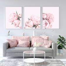Peonies Print Floral Print Set Of 3 Print Blush Pink Wall Art Etsy In 2021 Pink Living Room Decor Pink Living Room Pink Bedroom Decor