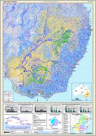 It is fed by several rivers on it's journey from the australian alps. Murray Darling Basin Map The Map Shop