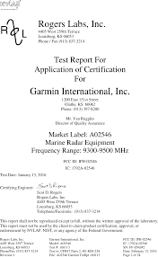 02546 Marine Radar Test Report Garmin
