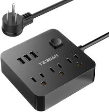 Five (5) mobile power units and one (1) charging tray. Amazon Com Power Strip With 3 Usb 3 Outlet Desktop Charging Station 5 Ft Flat Plug Extension Cord Small And Portable For Cruise Ship Dorm Room Black Electronics