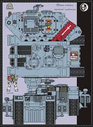 warhammer 40k land raider tank free paper model download free paper models paper models free paper