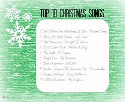 Top 10 Christmas Songs Popular Christmas Songs Christmas Songs Lyrics Xmas Songs