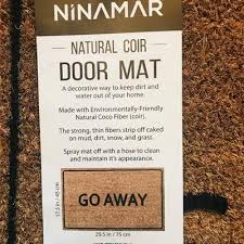 Once you know how a single letter should sound, pronouncing a full name becomes much easier. Ninamar Door Mat Go Away Natural Coir 29 5 X 17 5 Inch Walmart Com Walmart Com