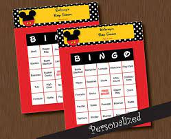 Diy Editable Name Mickey Mouse Bingo 100 Baby Shower Bingo Etsy Mickey Mouse Baby Shower Games Mickey Baby Showers Mickey Mouse Baby Shower