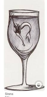 Mermaid Wine Glass Painted Rock Idea Cool Easy Drawings Cool Drawings Art Drawings Sketches