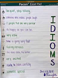A Fun Twist On Writing Idioms 3rd Grade Thoughts