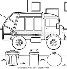 Forklift coloring page that you can customize and print for kids. Garbage Truck Coloring Page Cute And Funny Coloring Page Of A Garbage Truck Provides Hours Of Coloring Fun For Children To Canstock