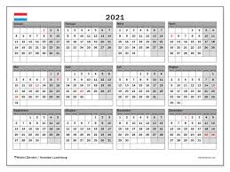 Ein wochenkalender wird für die planung einer einzelnen kalenderwoche verwendet. Kalender Luxemburg 2021 Zum Ausdrucken Michel Zbinden De