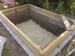 Bassin 3000l Semi Enterre Partie Hors Sol Bois Wp 00124 En 2020 Bassin Hors Sol Bassin Poisson Exterieur Bassin De Jardin