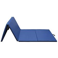 Leisurelife Gymnastics Tumbling Mat 4x10x2 Home Big Folding Exercise Wrestling Mats Kids Black Carrying Handle Gymnastics Tumbling Mat Wrestling Mat Gymnastics