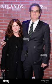 Beth Simms, Paul Simms arrive at the Premiere for FX's "Atlanta Robbin'  Season" held at The Ace Theatre